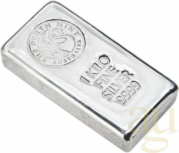 1 Kilogramm Silberbarren Perth Mint