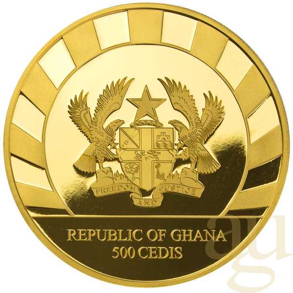 1 Unze Goldmünze Giganten der Eiszeit - Wollnashorn 2021