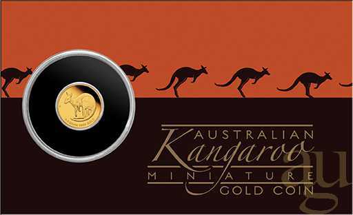 0,5 Gramm Goldmünze Australien Mini Känguru 2021