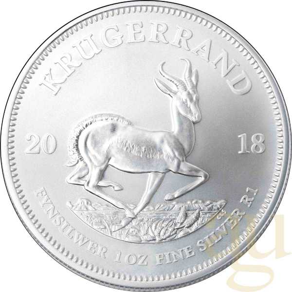 1 Unze Silbermünze Krügerrand 2018
