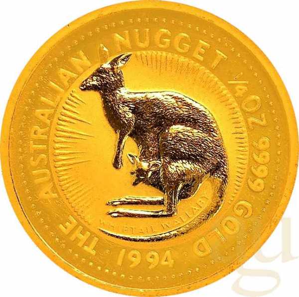 1/4 Unze Goldmünze Australien Känguru 1994
