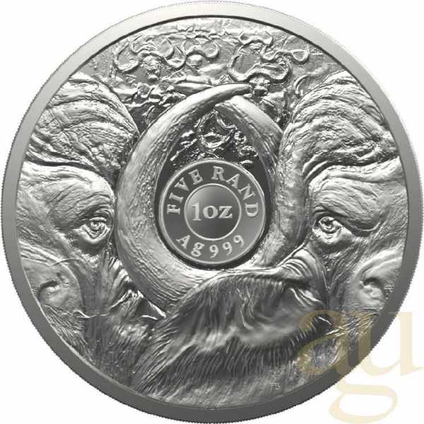 1 Unze Silbermünze Südafrika Big Five Büffel 2023