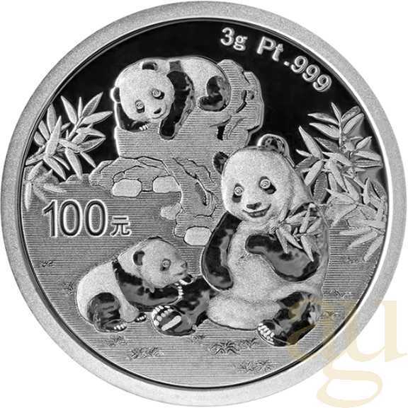 3 Gramm Platinmünze China Panda 2025 proof