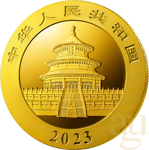 1 Gramm Goldmünze China Panda 2023