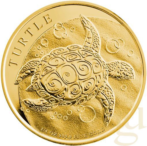 1/4 Unze Goldmünze Niue Schildkröte 2015