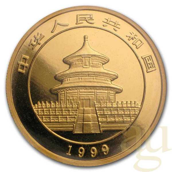 1/20 Unze Goldmünze China Panda 1999