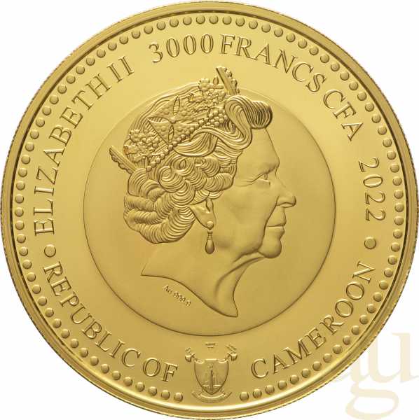 1 Unze Goldmünze World Famous Dogs - Bulldogge 2022