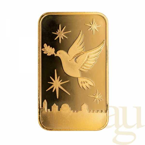 2,5 Gramm Goldbarren The Holy Land Mint - Dove of Peace