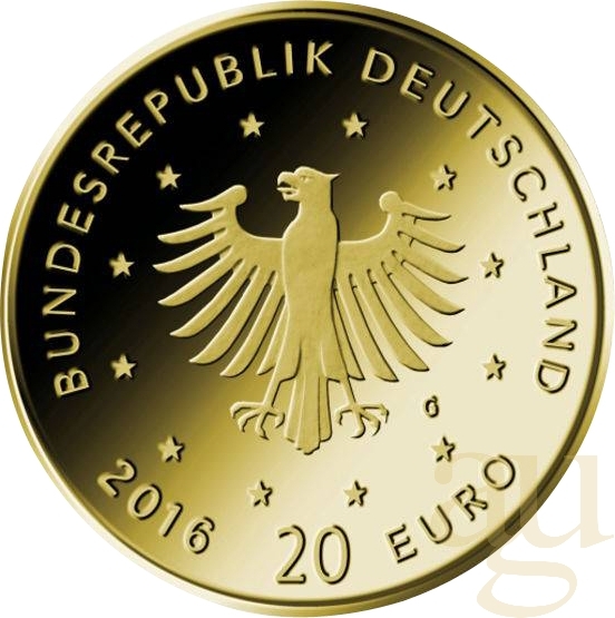 20 Euro Goldmünze Heimische Vögel - Nachtigall 2016 - Set