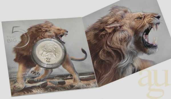 1 Unze Silbermünze Südafrika Big Five Löwe 2025