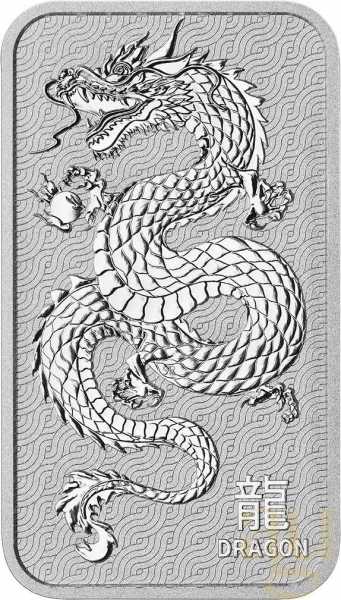 31,1 Gramm Silberbarren Perth Mint - Lunar Drache