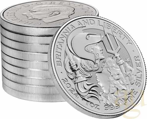 1 Unze Silbermünze Britannia and Liberty 2024