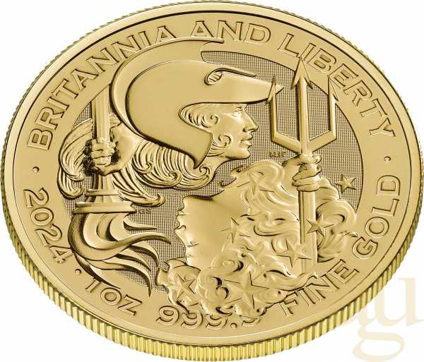 1 Unze Goldmünze Britannia and Liberty 2024