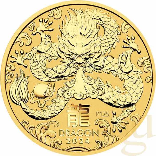 Australien Lunar III Drache 2024 - 1/2 Unze 10 Coin Set
