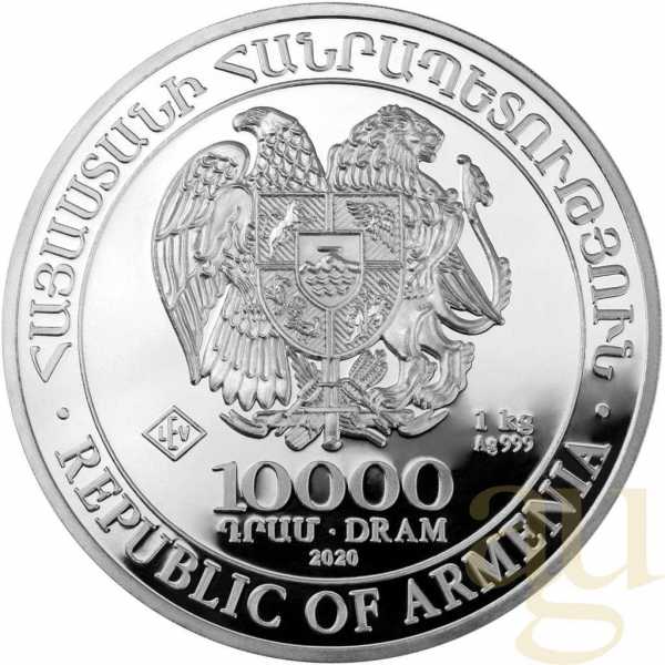 1 Kilogramm Silbermünze Armenien Arche Noah 2020
