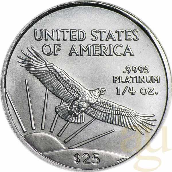 1/4 Unze Platinmünze American Eagle