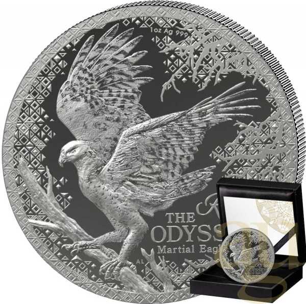 1 Unze Silbermünze Südafrika Odyssey of the Sky Martial Eagle 2026 - polierte Platte
