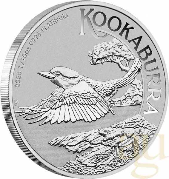 1/10 Unze Platinmünze Australien Kookaburra 2026