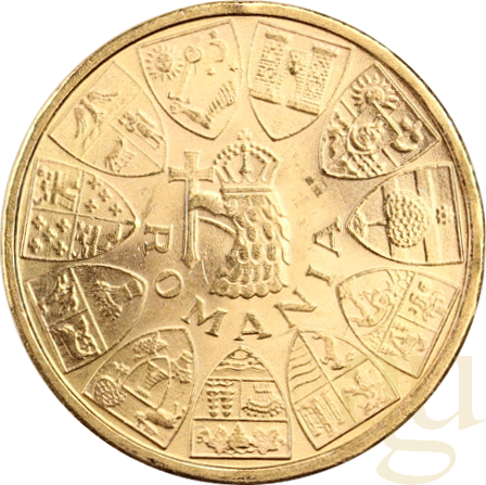 20 Lei Goldmünze Rumänien 1944