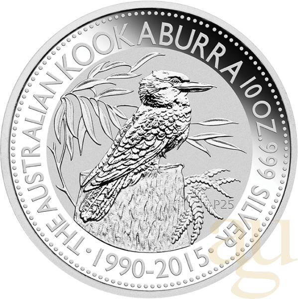10 Unzen Silbermünze Australien Kookaburra 2015