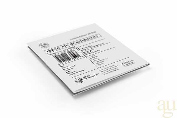 1 Unze Silbermünze Südafrika Big Five Leopard 2023