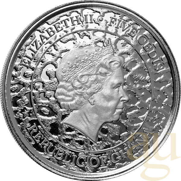 1 Unze Silbermünze Afrika Ghana Leopard 2022