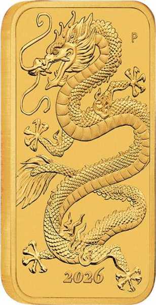 1 Unze Goldmünze Perth Mint - Rectangular Dragon 2026