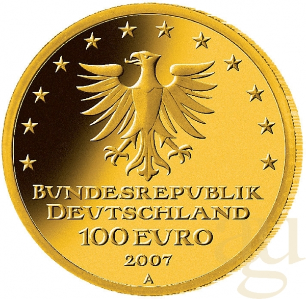 1/2 Unze Goldmünze - 100 Euro Lübeck 2007 (D)
