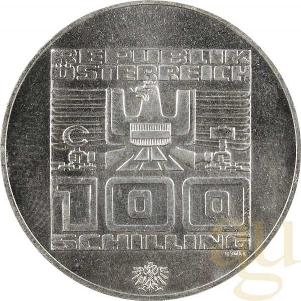 100 Schilling Silbermünze Republik Österreich 1974-1979
