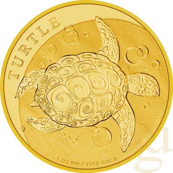 1 Unze Goldmünze Niue Schildkröte 2019