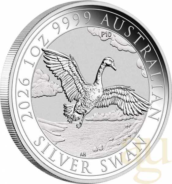 1 Unze Silbermünze Australien Schwan 2026