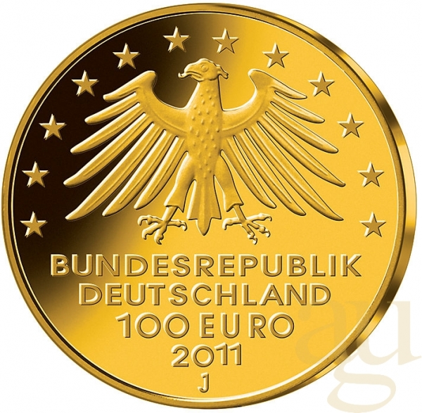 1/2 Unze Goldmünze - 100 Euro Wartburg 2011 (D)