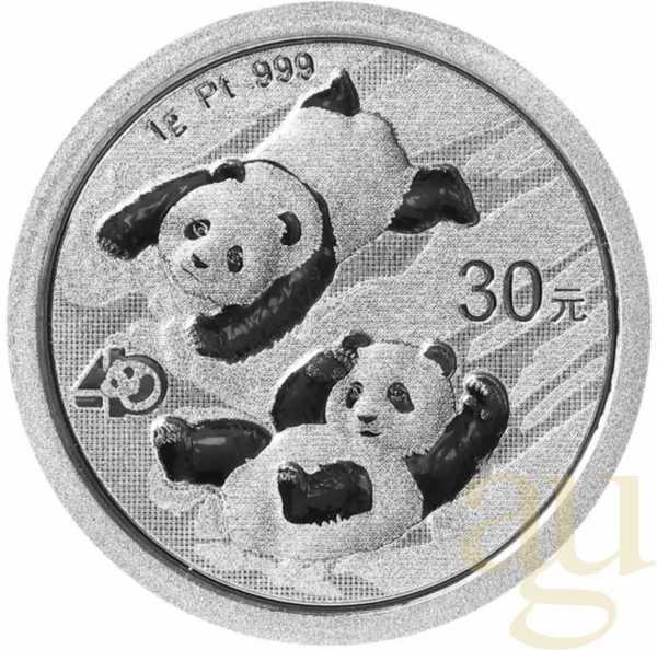 1 Gramm Platinmünze China Panda 2022