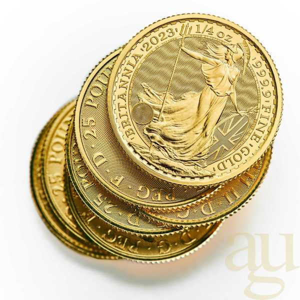 1/10 Unze Goldmünze Britannia 2023 - Queen Elisabeth