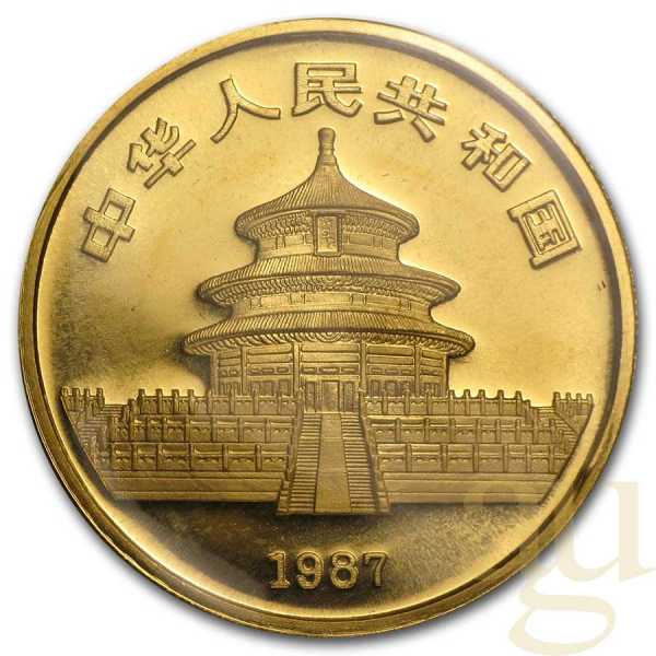 1/4 Unze Goldmünze China Panda 1987