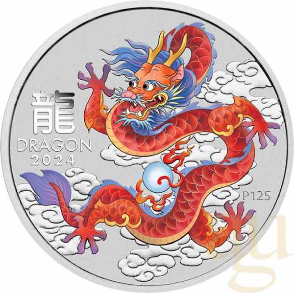 Australien Lunar III Drache 2024 - 1/2 Unze 10 Coin Set