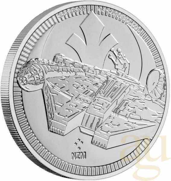 1 Unze Silbermünze Niue Star Wars - Millennium Falcon 2021