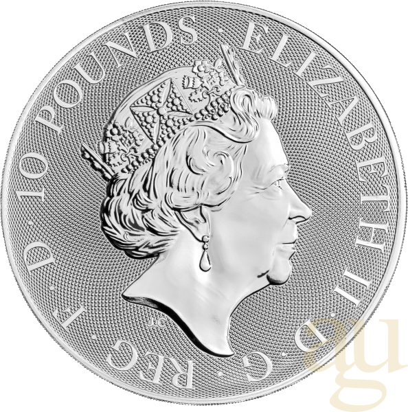 10 Unzen Silbermünze Großbritannien Britannia 2021