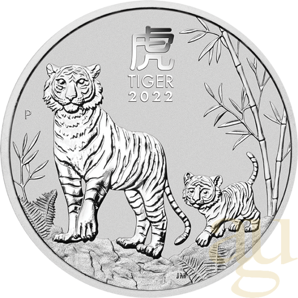 1 Kilogramm Silbermünze Australien Lunar III Tiger 2022