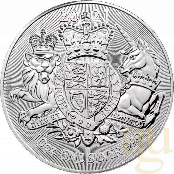 10 Unzen Silbermünze Großbritannien Royal Arms 2020