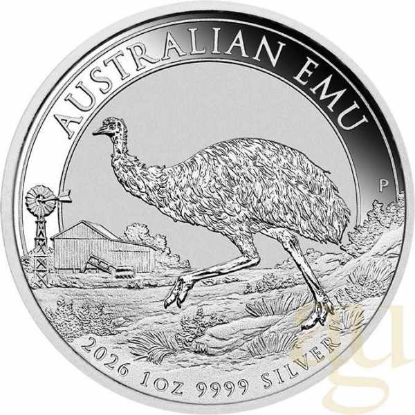 1 Unze Silbermünze Australien Emu 2026