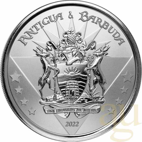 1 Unze Silbermünze EC8 Antigua & Barbuda - Coat of Arms 2022