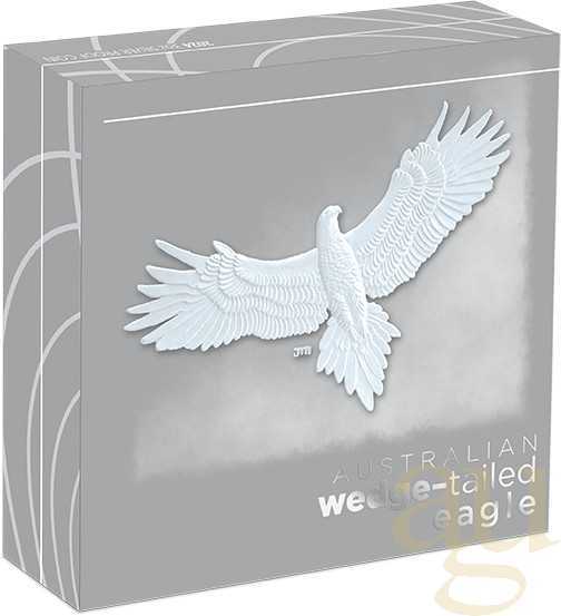 3 Unzen Silbermünze Australien Wedge Tailed Eagle 2024 - polierte Platte