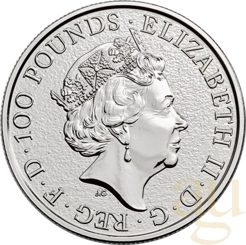 1 Unze Platinmünze Queens Beasts Lion 2017