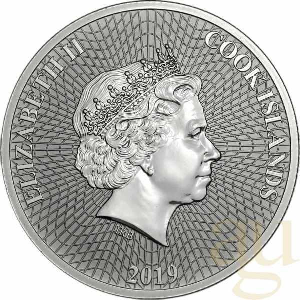 1 Unze Silbermünze Cook Islands Seestern 2019