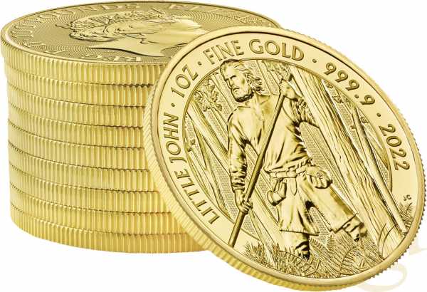 1 Unze Goldmünze Myths and Legends - Little John 2022