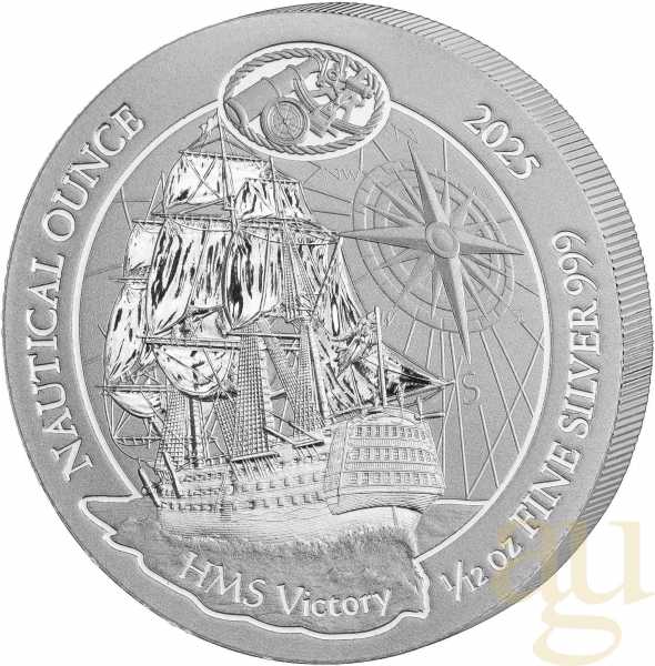 1/12 Unze Silbermünze Ruanda Nautical Serie - HMS Victory 2025