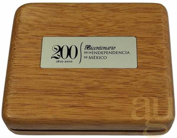 200 Pesos Goldmünze Mexiko Bicentenario 2010 - polierte Platte