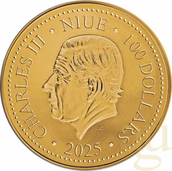 1/2 Unze Goldmünze Niue Phoenix 2025