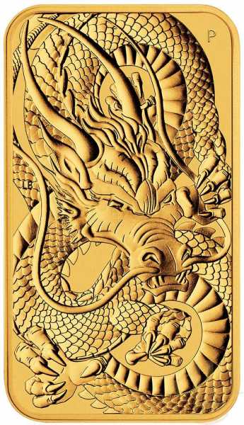 1 Unze Goldmünze Perth Mint - Rectangular Dragon 2021